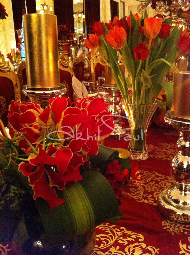 Gloriosa & Tulips for Wedding Centerpieces