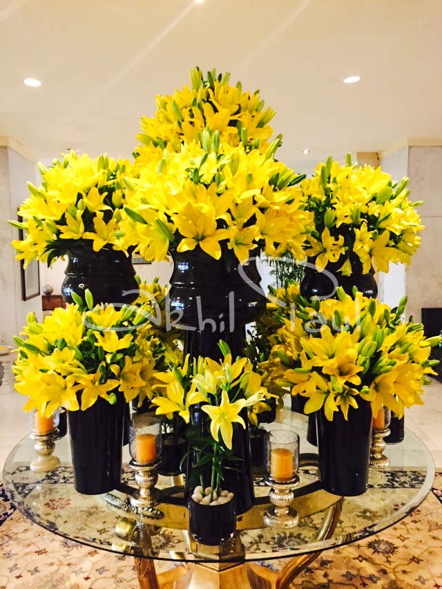 Beautiful Yellow Asiatic Lilies for Centerpieces